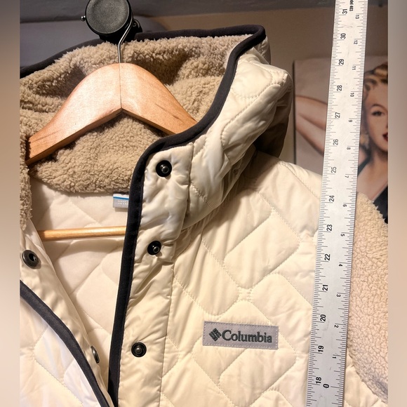 Women’s NEW Columbia fleece/puffer hoodie jacket - Picture 6 of 7